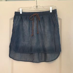 Cloth & Stone Denim Mini Skirt from Anthropologie